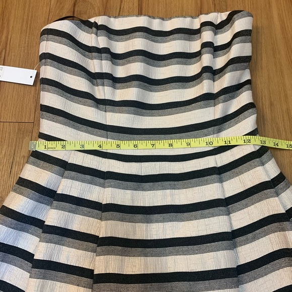 THII Black Stripe Strapless Cocktail Dress - Picture 15 of 16